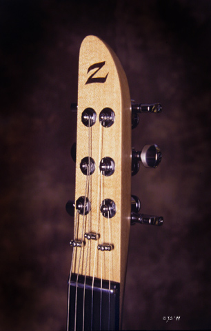 Samurai Headstock: Derived from the Samurai Sword itself